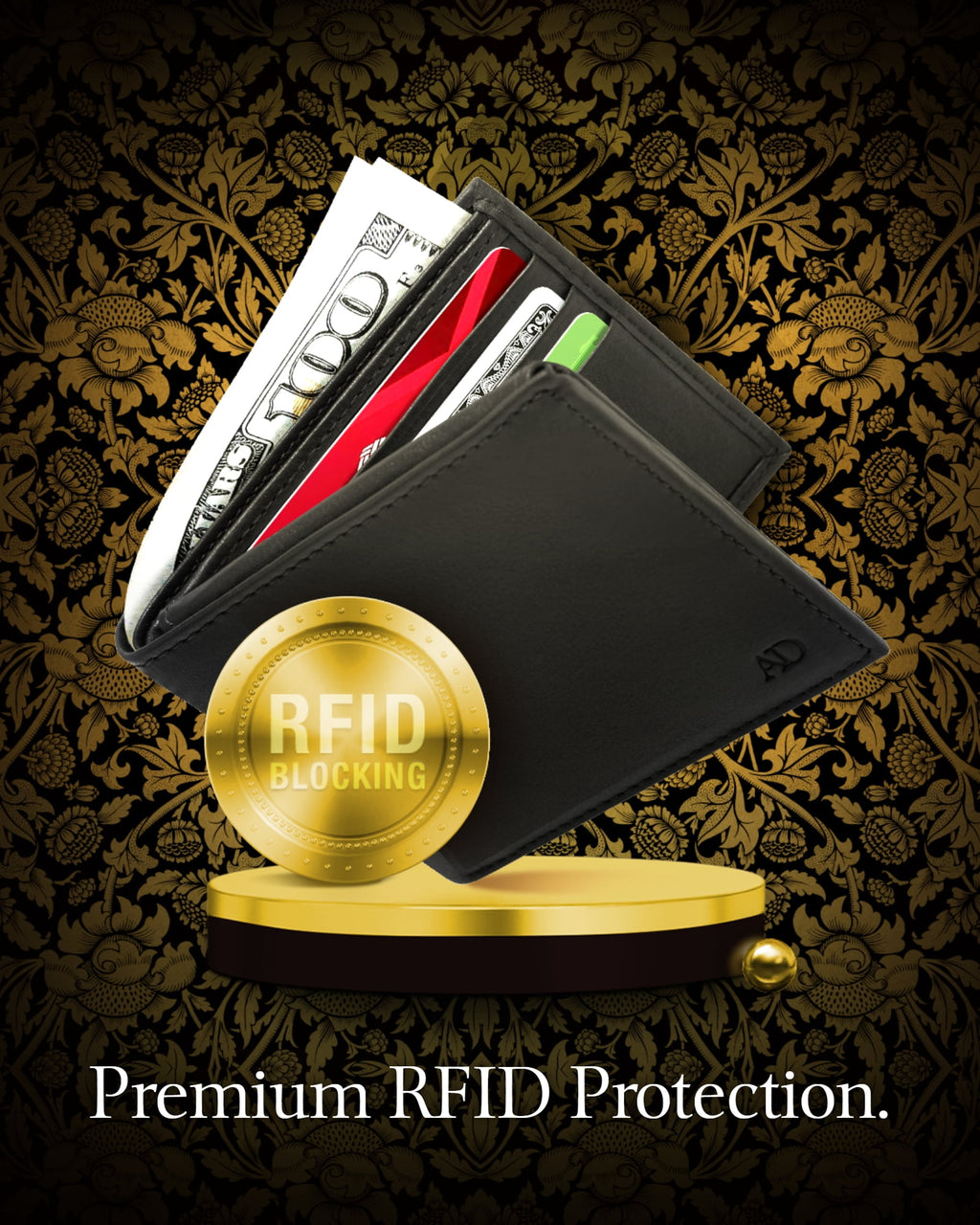 Slim Bifold Wallets for Men RFID - Front Pocket Leather Small Mens Wallet with ID Window Gifts for Men - Image 5