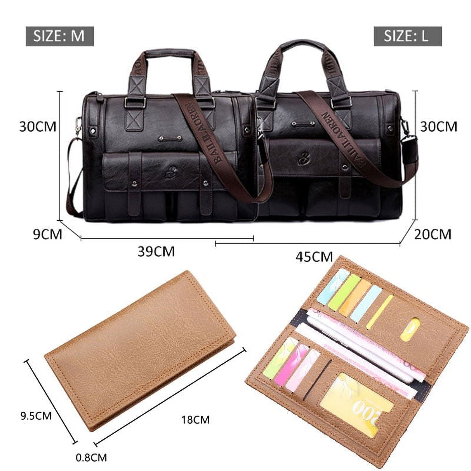Men’s Leather Black Briefcase Business Handbag Messenger Bags Male Vintage Shoulder Bag Large Laptop Travel Bags - Image 3