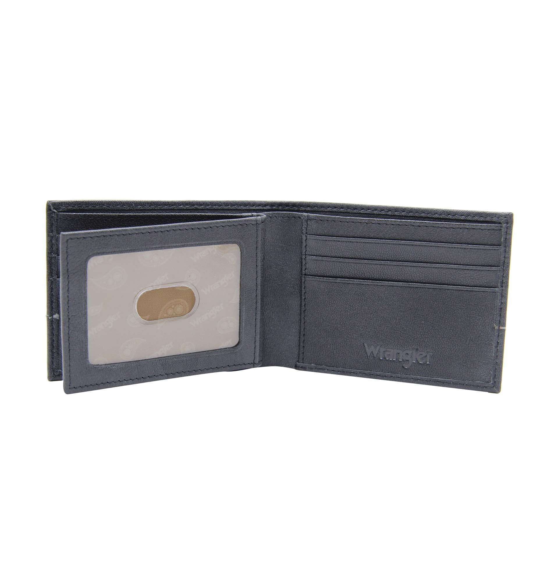 Leather Bifold Wallet - Black - Image 5