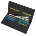 RFID Bifold Mens Wallets, Slim Credit Card Wallet, Real Leather Long Wallet for Men, with 8 Card Holder & 2 Cash Pocket, Great Gift for Fath