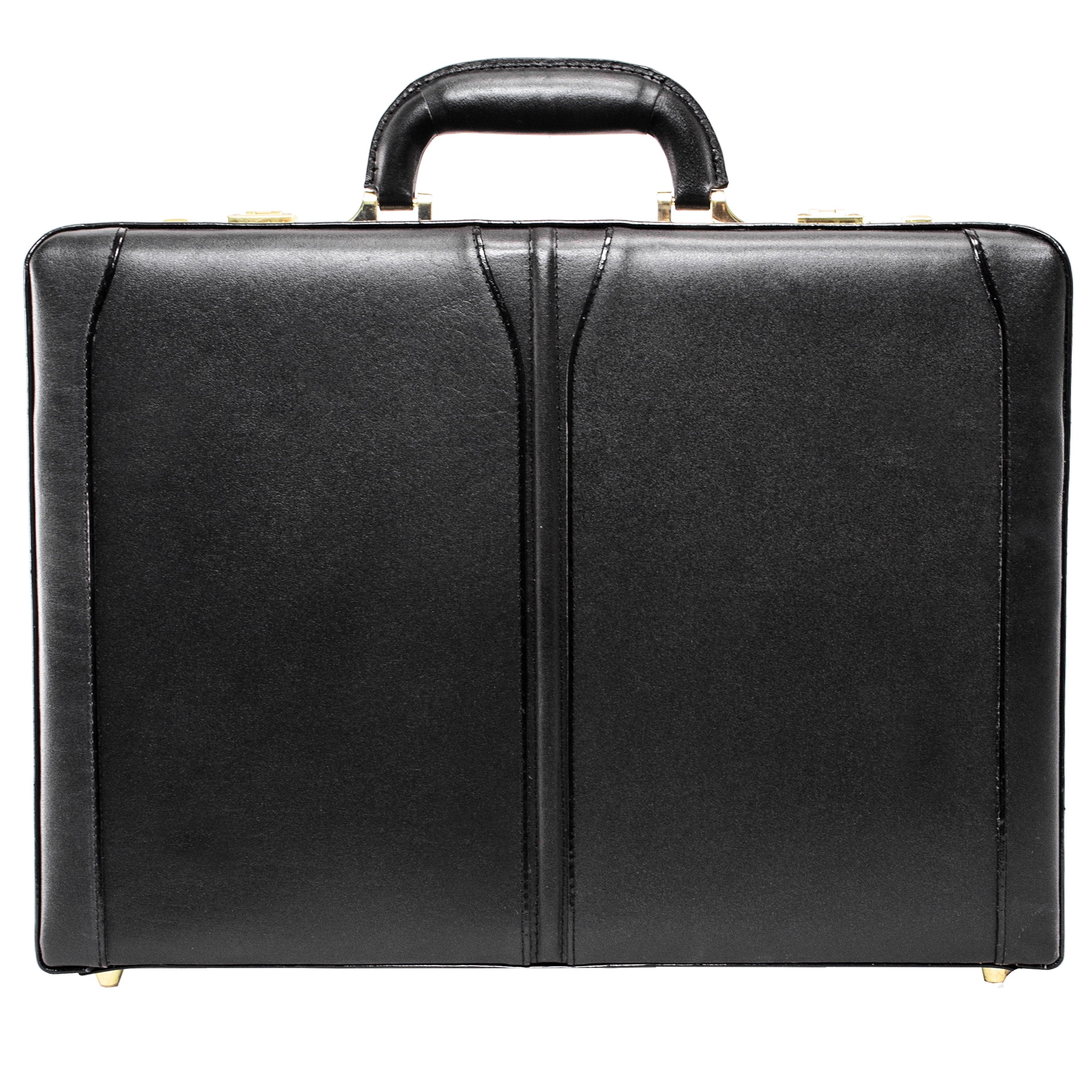McKlein LAWSON, Attaché Briefcase, Top Grain Cowhide Leather, Black (80455) - Image 4