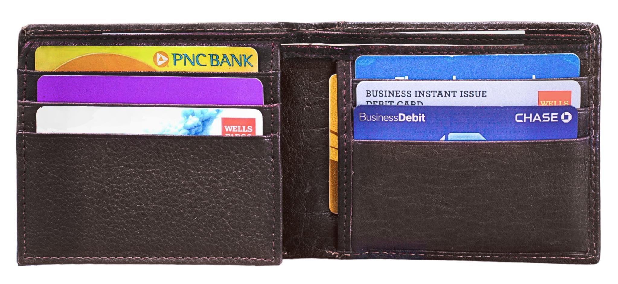 Wallet for Men-Genuine Leather RFID Blocking Bifold Wallet With ID Window - Image 2