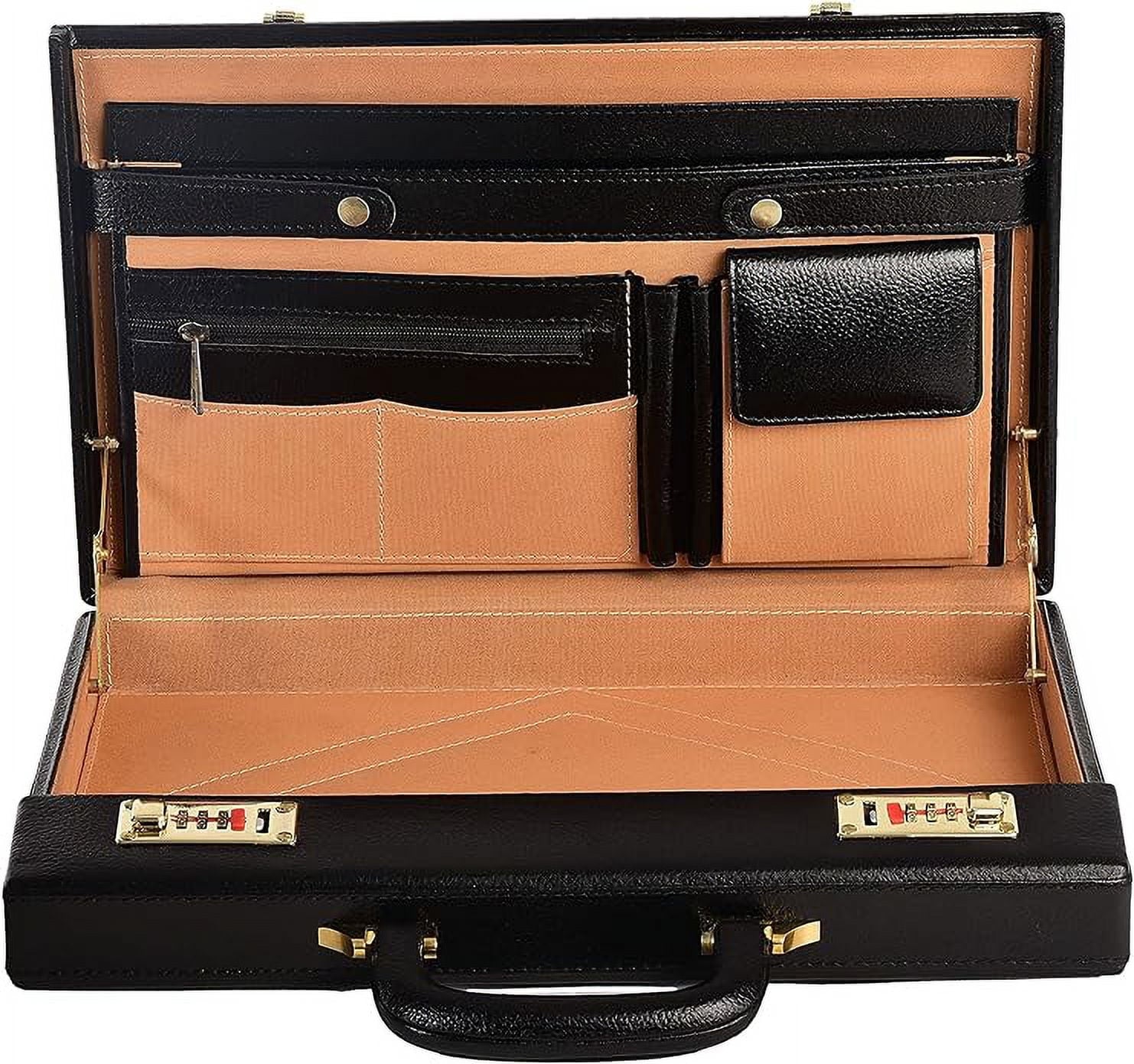 Executive Handbag for Men's Attache 14 Inch Laptop MacBook Carry Case - Image 2