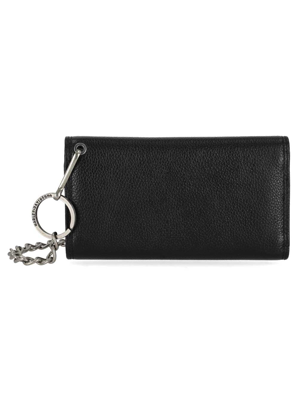 Men's Open B&S Trucker Biker Chain Leather Wallet, Black, Harley Davidson - Image 3