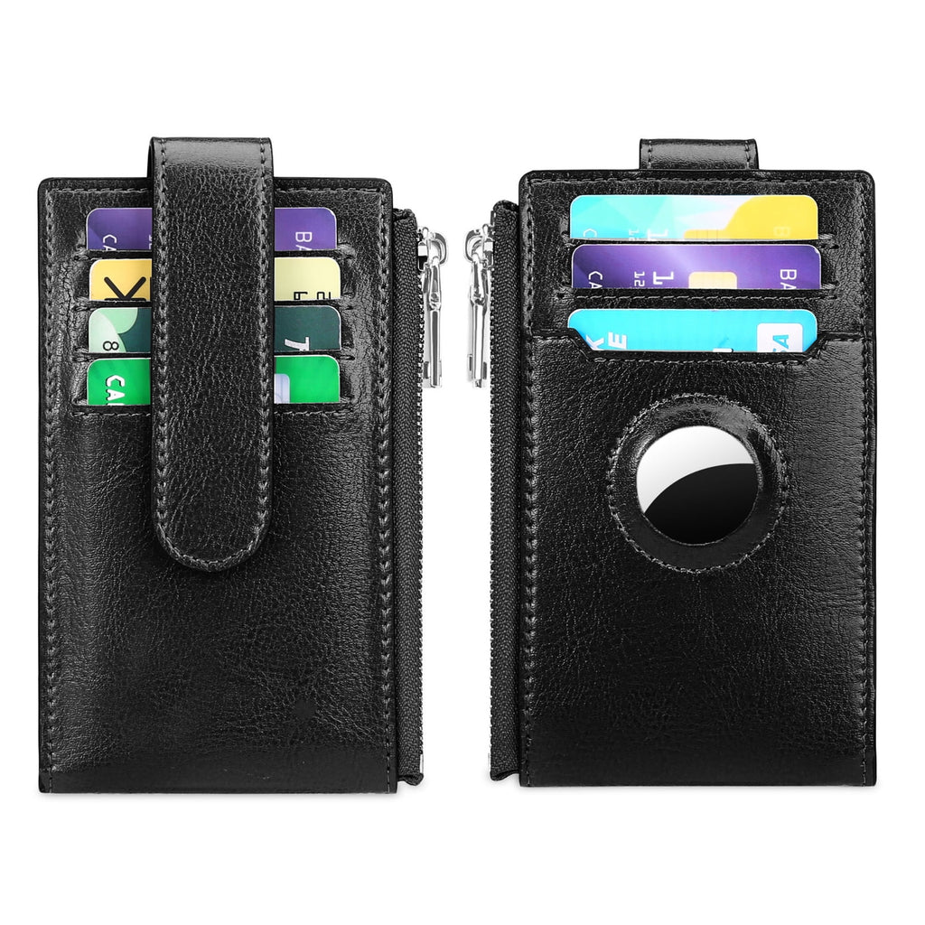 Small Wallet for Women Oil Waxed Slim Leather Purse RFID Blocking Card Holder - Image 2