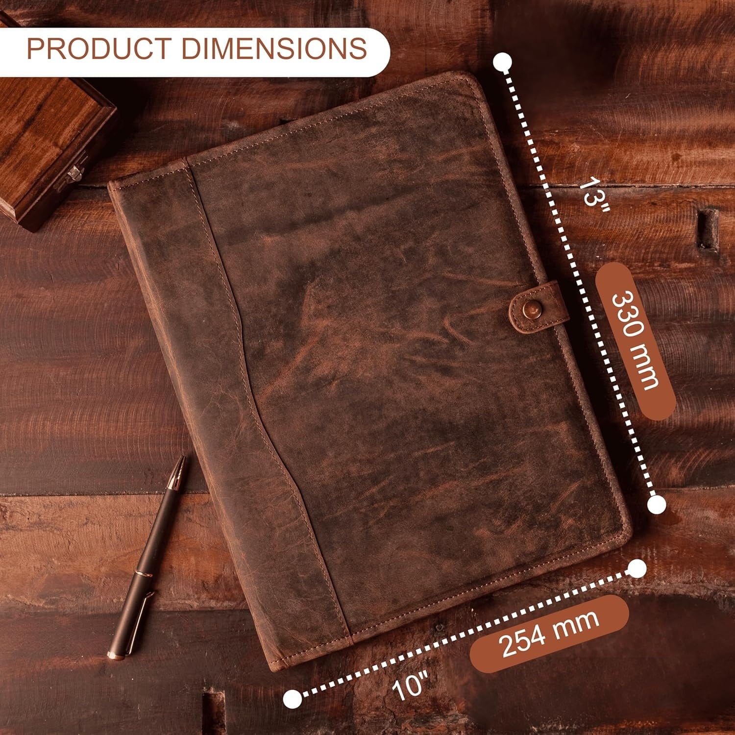 Binder with Pen, for Men and Women, Padfolio, Folder, Binder, Business Men and Women - Image 3