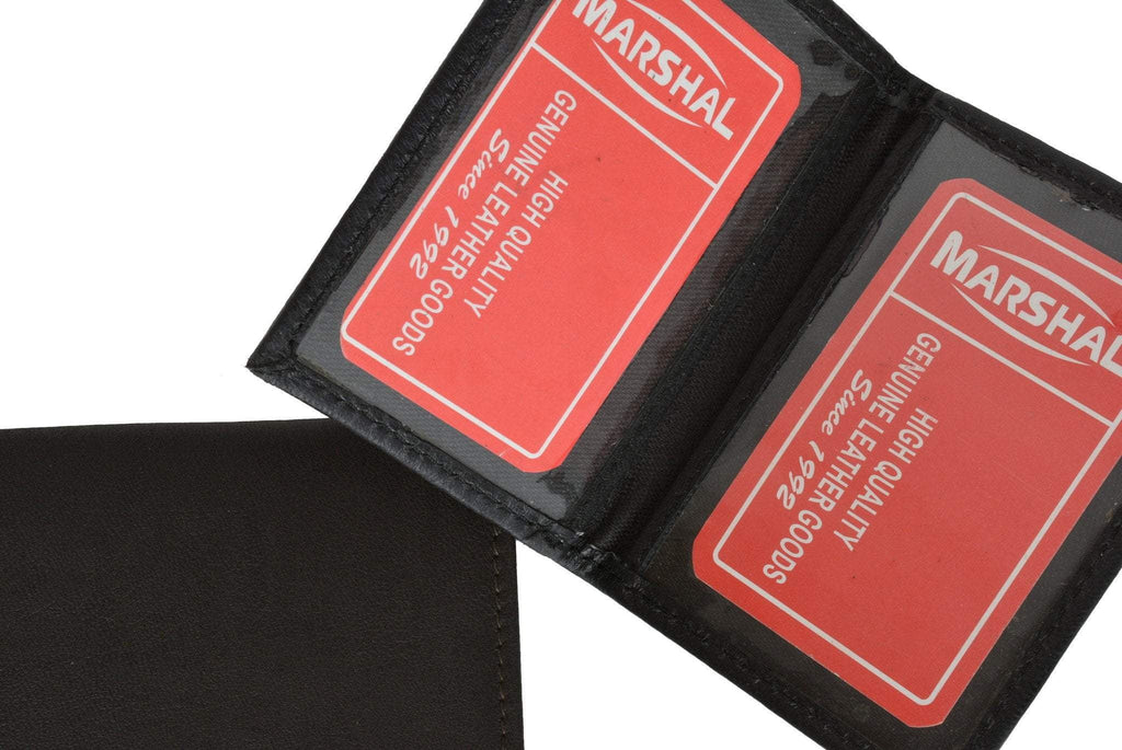 Slim Thin Leather Credit Card ID Mini Wallet Holder Bifold Driver's License Safe - Image 4