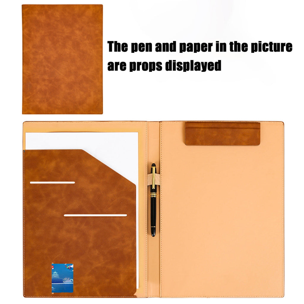 Ycandiee Professional Padfolio with Clipboard, Faux Leather Portfolio Folder Binder, Interview Resume Folder, Writing Pad, Ideal Organizer f - Image 5