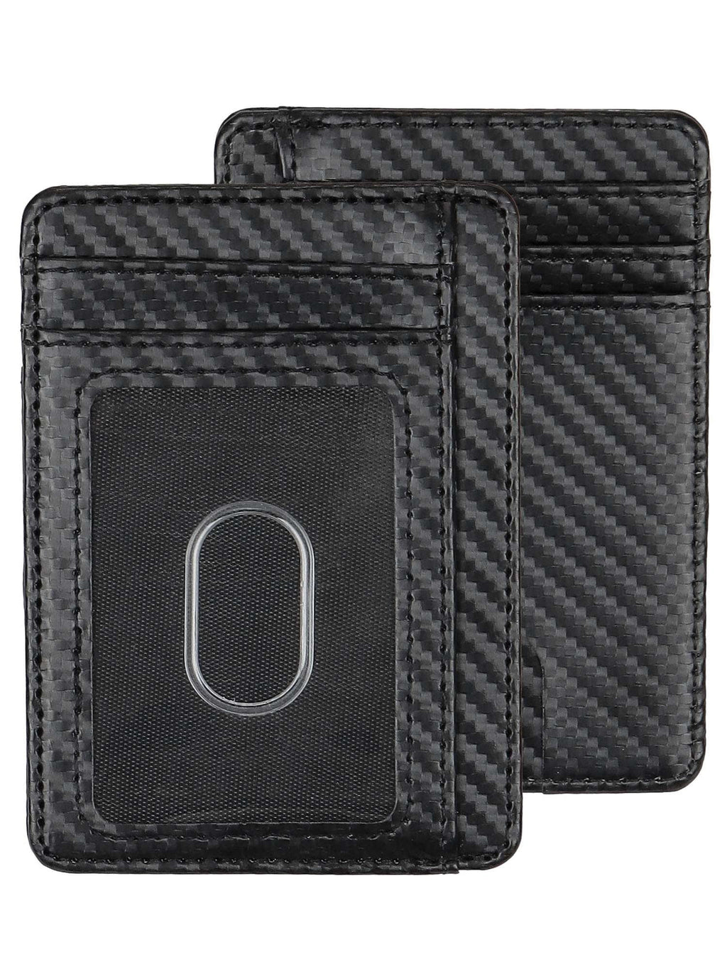 Slim Minimalist Front Pocket RFID Blocking Card Holder Leather Wallets for Men Women - Image 2