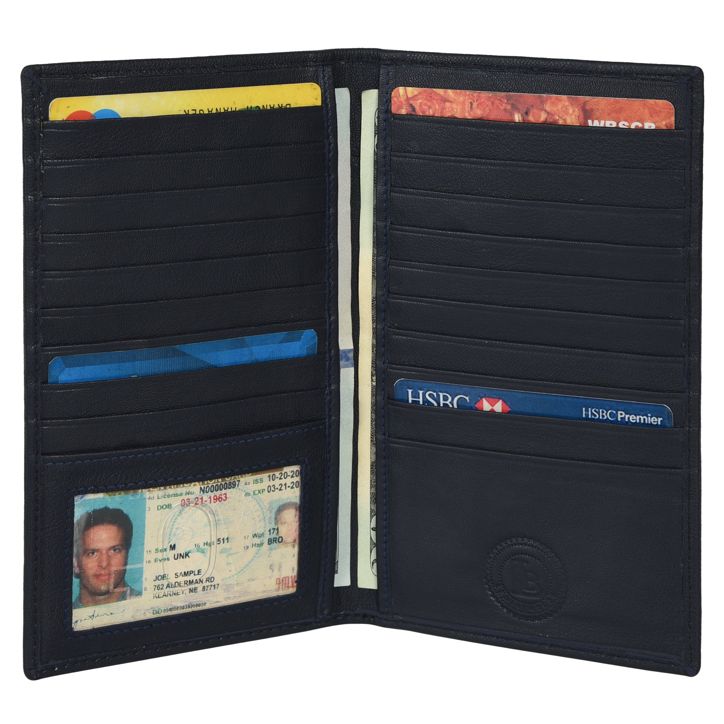 Premium Unisex Leather Long Card Holder Wallet: Stylish, Slim Design with Multiple Card Slots and Bill Compartments - Image 6