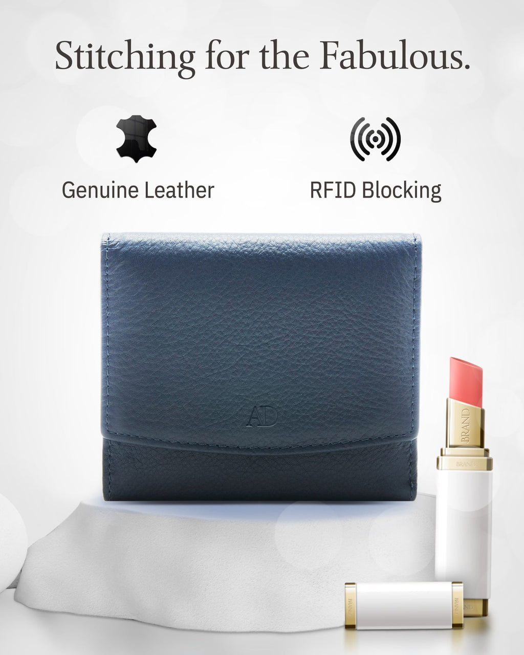 Small Wallets For Women - Leather Slim Compact Trifold Womens Wallet Credit Card Holder Mini Coin Pouch Gifts For Women - Image 5