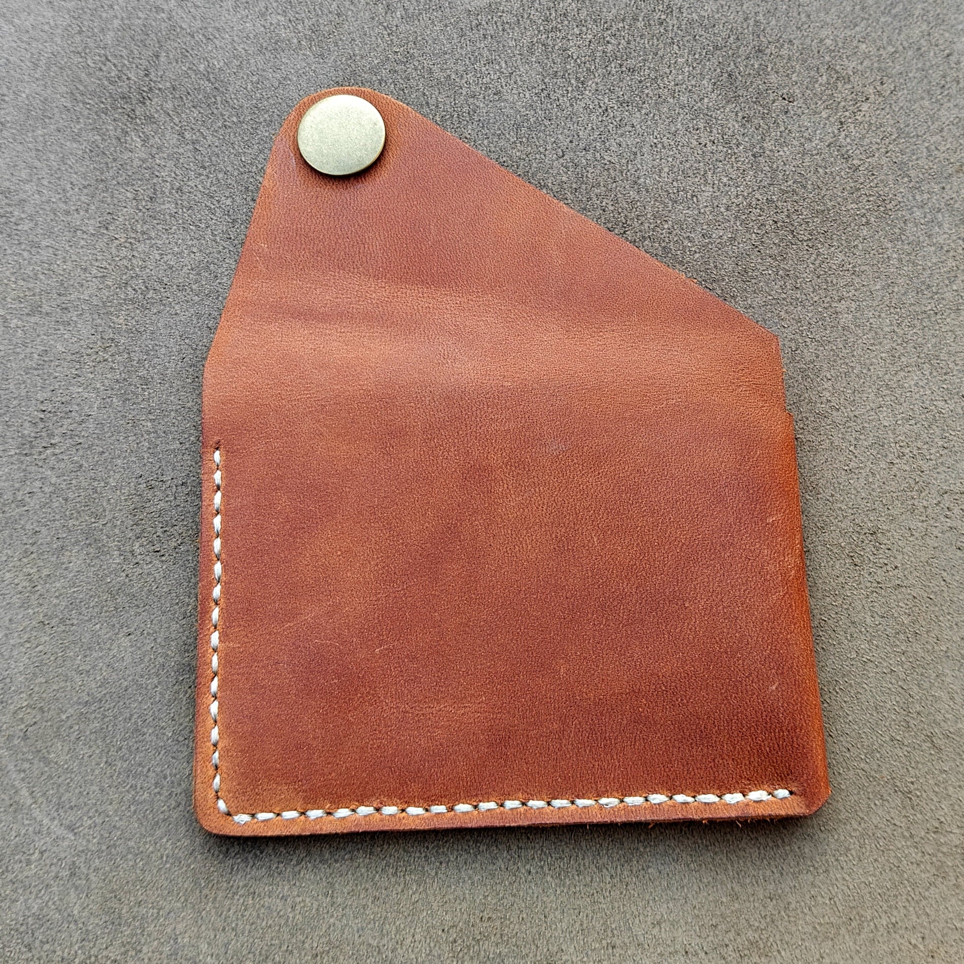 Genuine Leather Card Holder, Front Pocket Wallet, Men's Slim Purse Money Small Wallet,Minimalist Wallet brown - Image 5