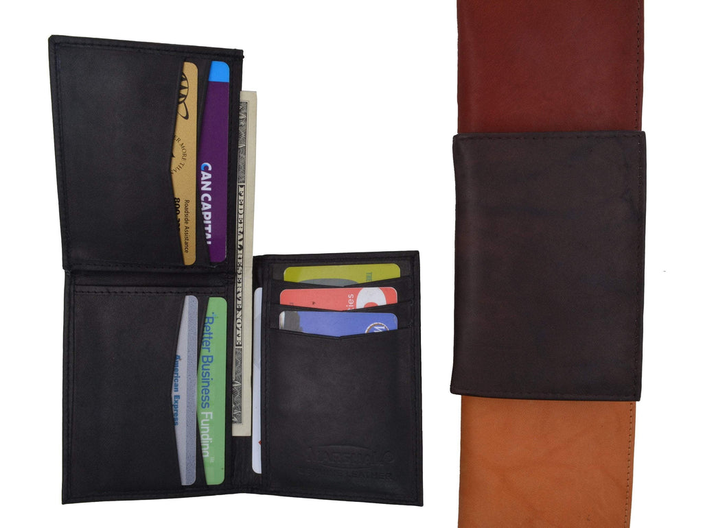 Mens Leather L Shape Bifold Wallet 139 CF - Image 2