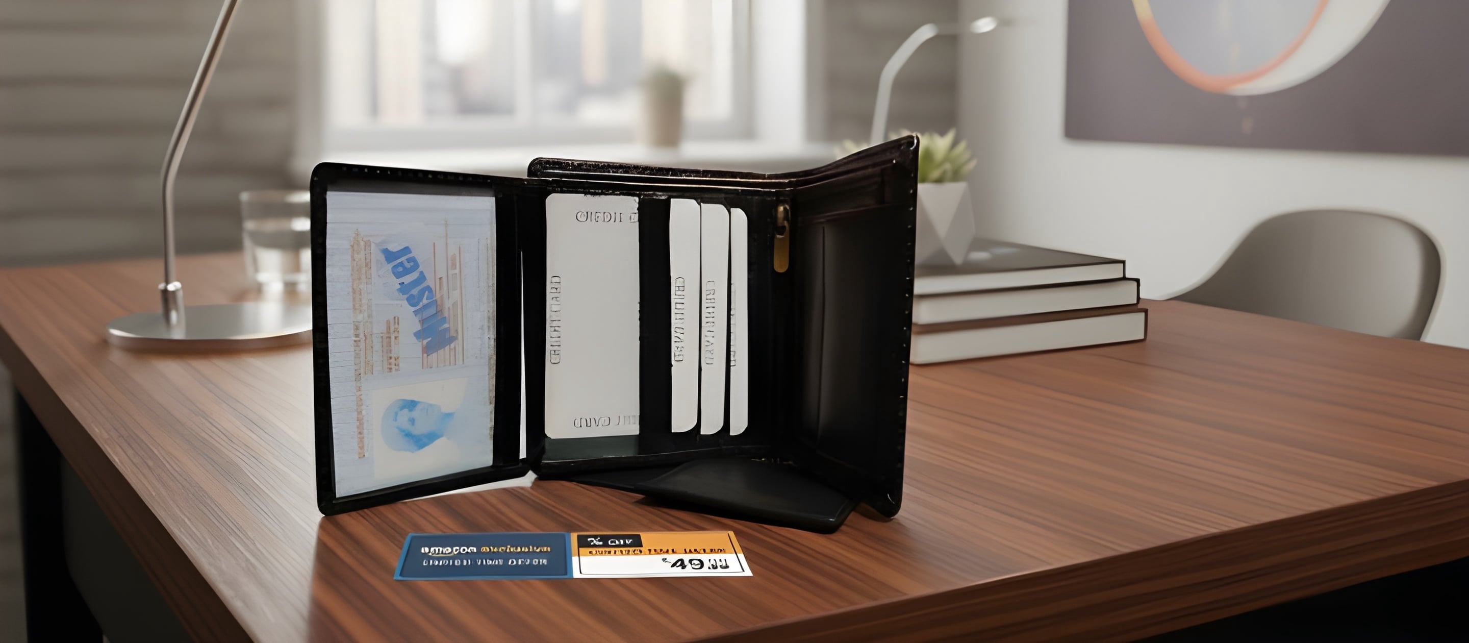 Genuine Leather RFID Blocking Wallet for Men  Slim Bifold Mens Wallet with Multiple Card Slots, Cash Compartment, Secure & Durable Black Tex - Image 3