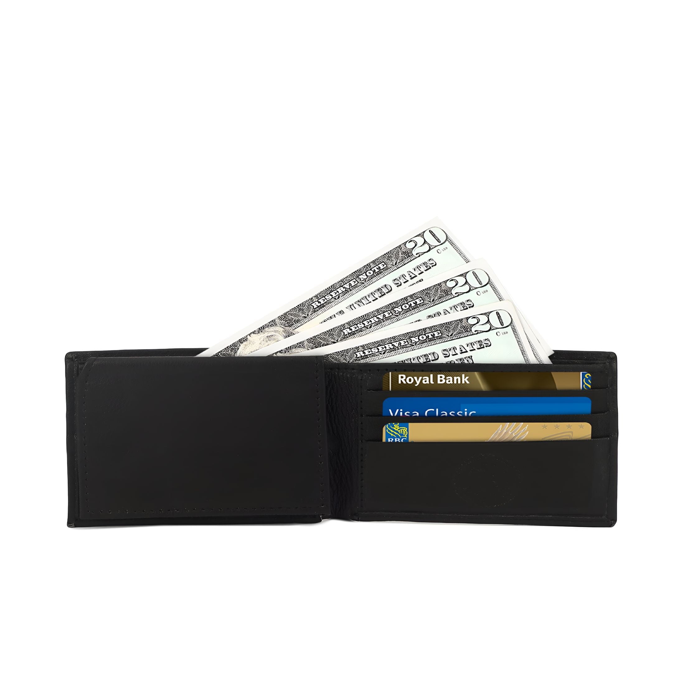 2026 New Genuine Leather Minimalist Bifold Wallets for Men Rfid Blocking Slim Mens Wallet,Black,For Everyday Use,Travel,Business,Secure Card - Image 2