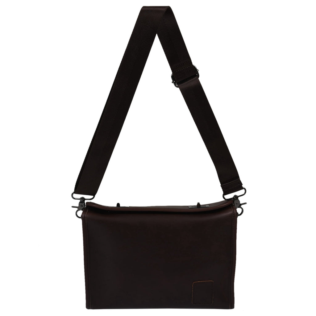 Men Leather Messenger Briefcase Laptop Shoulder Crossbody Bag Handbag - Image 4