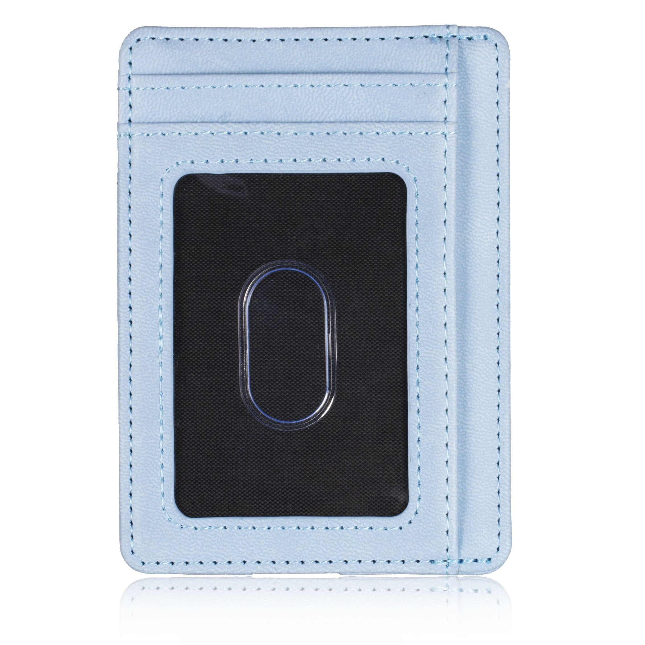 ✪ Blocking Leather Wallet Credit ID Card Holder Purse Money Case for Men Women - Image 6