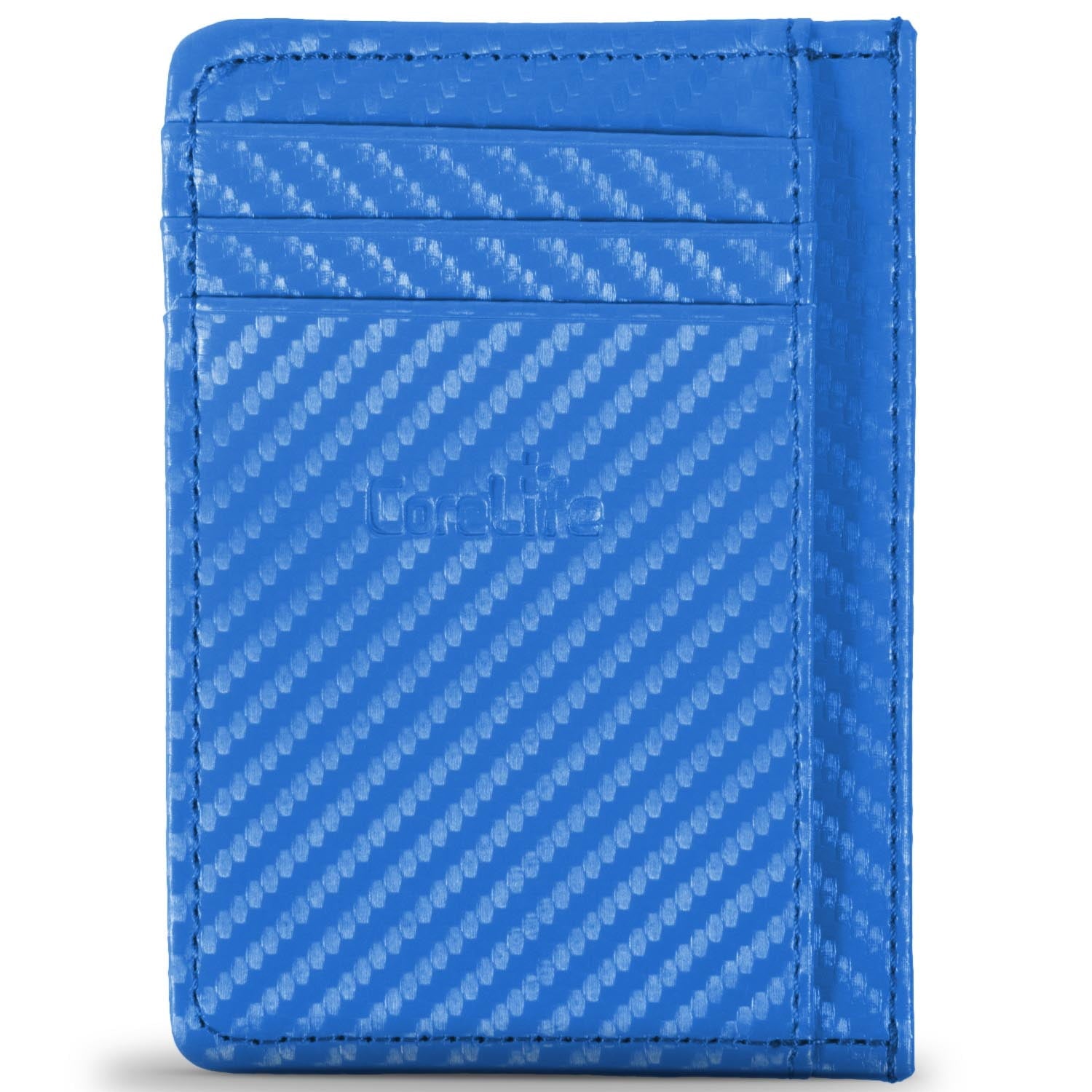 Vegan Leather RFID Blocking Credit Card Holder Slim Front Pocket Wallets for Men - Image 4