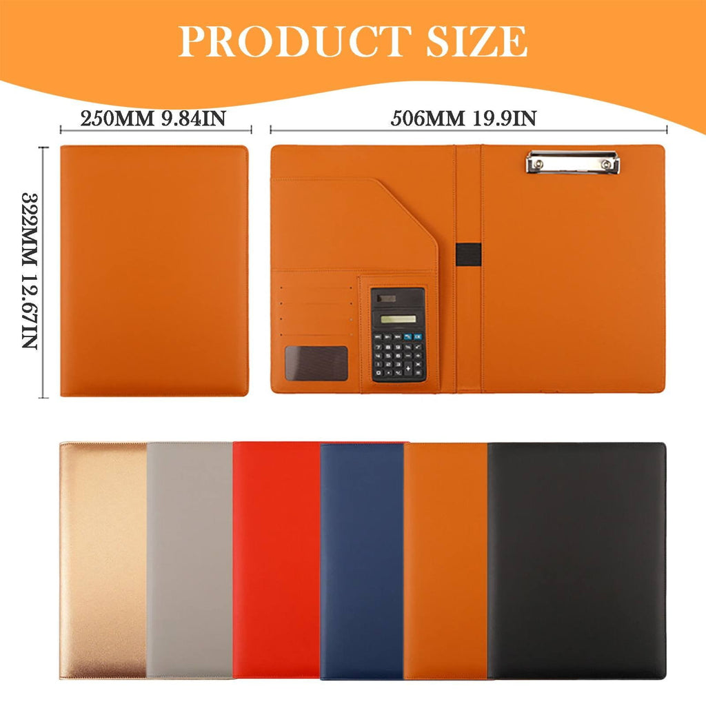 Padfolio Portfolio Leather Binder, Interview Legal Document Organizer, Business Card Holder Included Letter Sized Wri... - Image 3