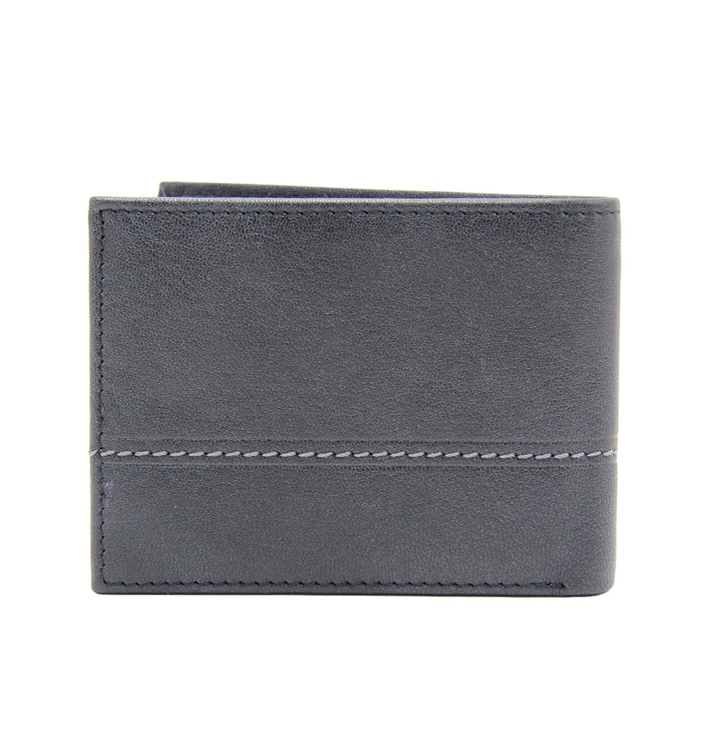 Leather Bifold Wallet - Black - Image 2
