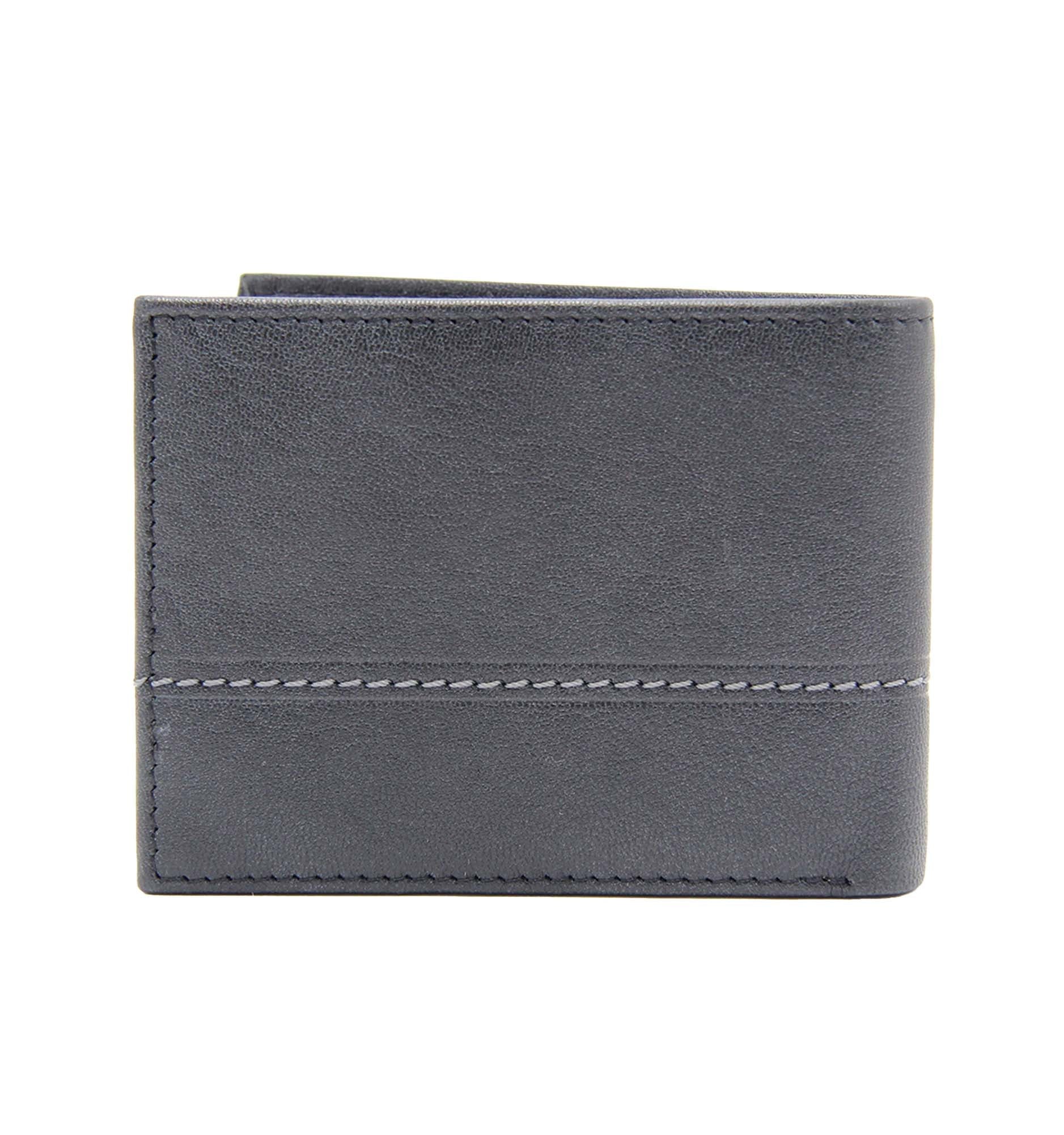 Leather Bifold Wallet - Black - Image 2
