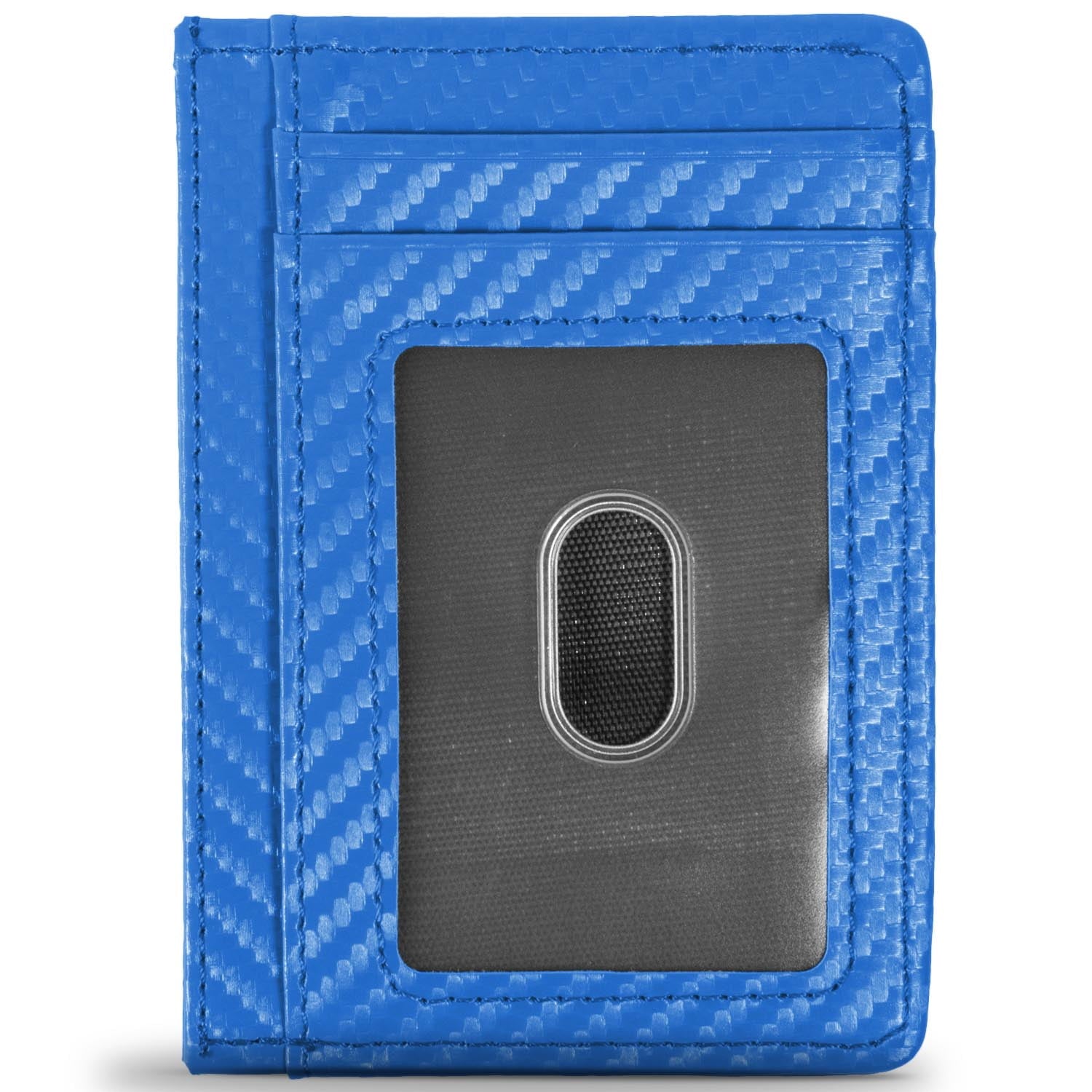 Vegan Leather RFID Blocking Credit Card Holder Slim Front Pocket Wallets for Men - Image 5