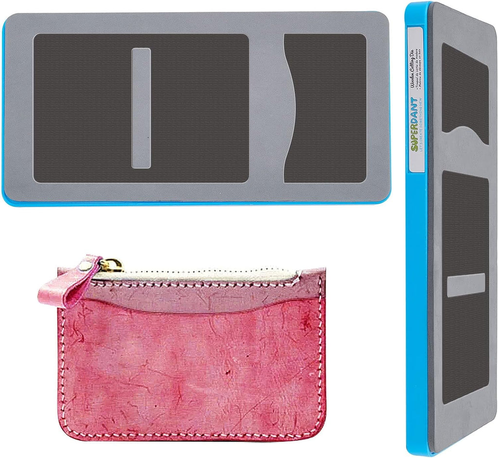 Leather Coin Purse with Card Holder Cutting Dies Vintage Leather Slim Leather Card Case Holder Die Cuts Wallet Purse Die Cutter DIY Machine - Image 2