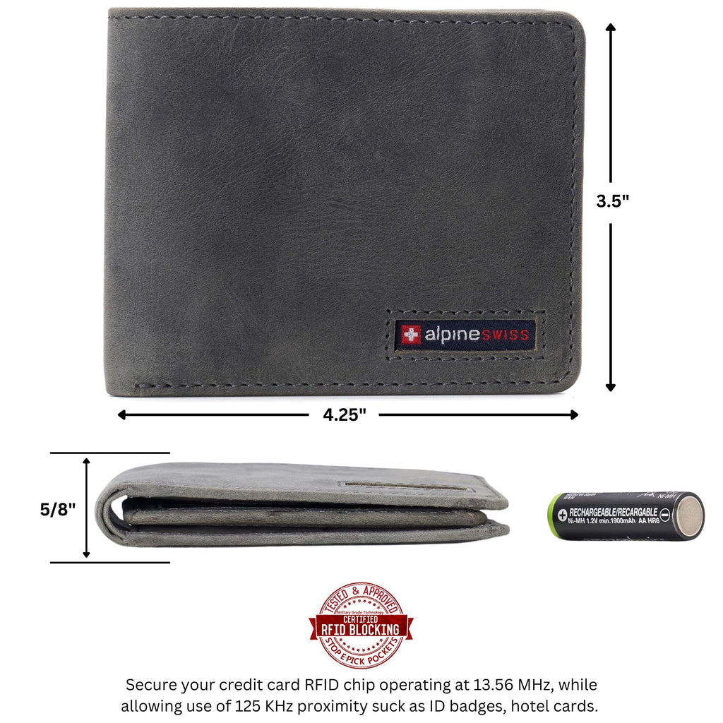 Cor Executive Bifold Wallet | Business Passcase for Men | Premium Leather | Dual ID Windows | RFID Blocking | Gift Bo... - Image 3