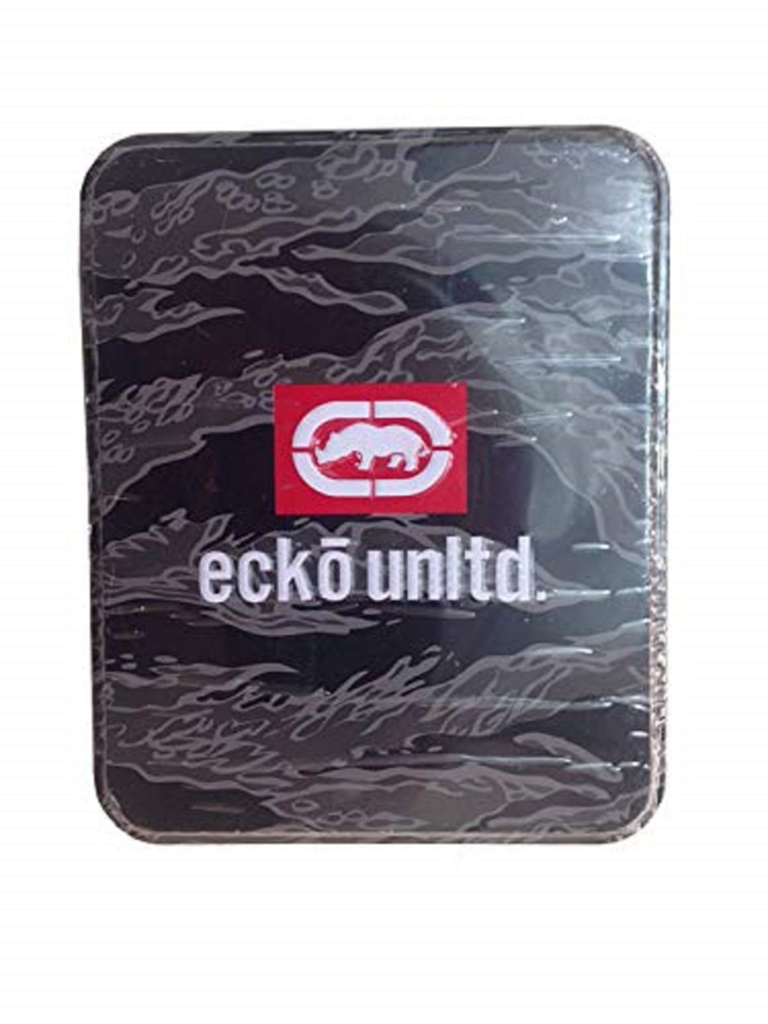 World Famous Rhino Adult Men Genuine Leather Black Wallets - Gift Boxed Keepsake Metal Box, Bi-Fold Wallet (Embossed Small Black Rhino) - Image 2