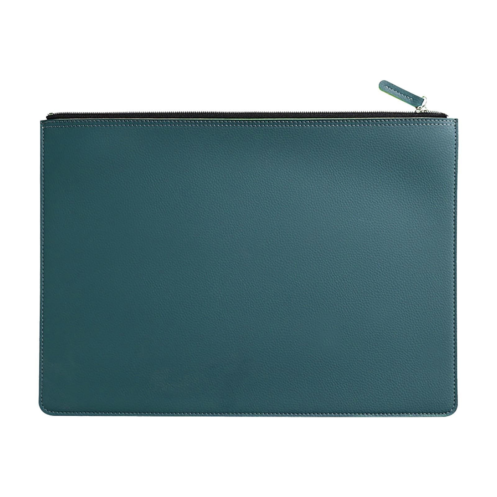Leather Document Bag - Water-resistant Official Briefcase for Men and Women, Ideal for Business and Travel - Image 2
