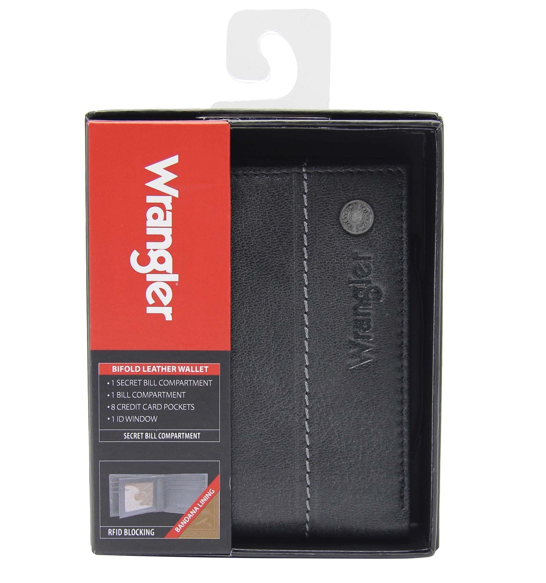 Leather Bifold Wallet - Black - Image 6