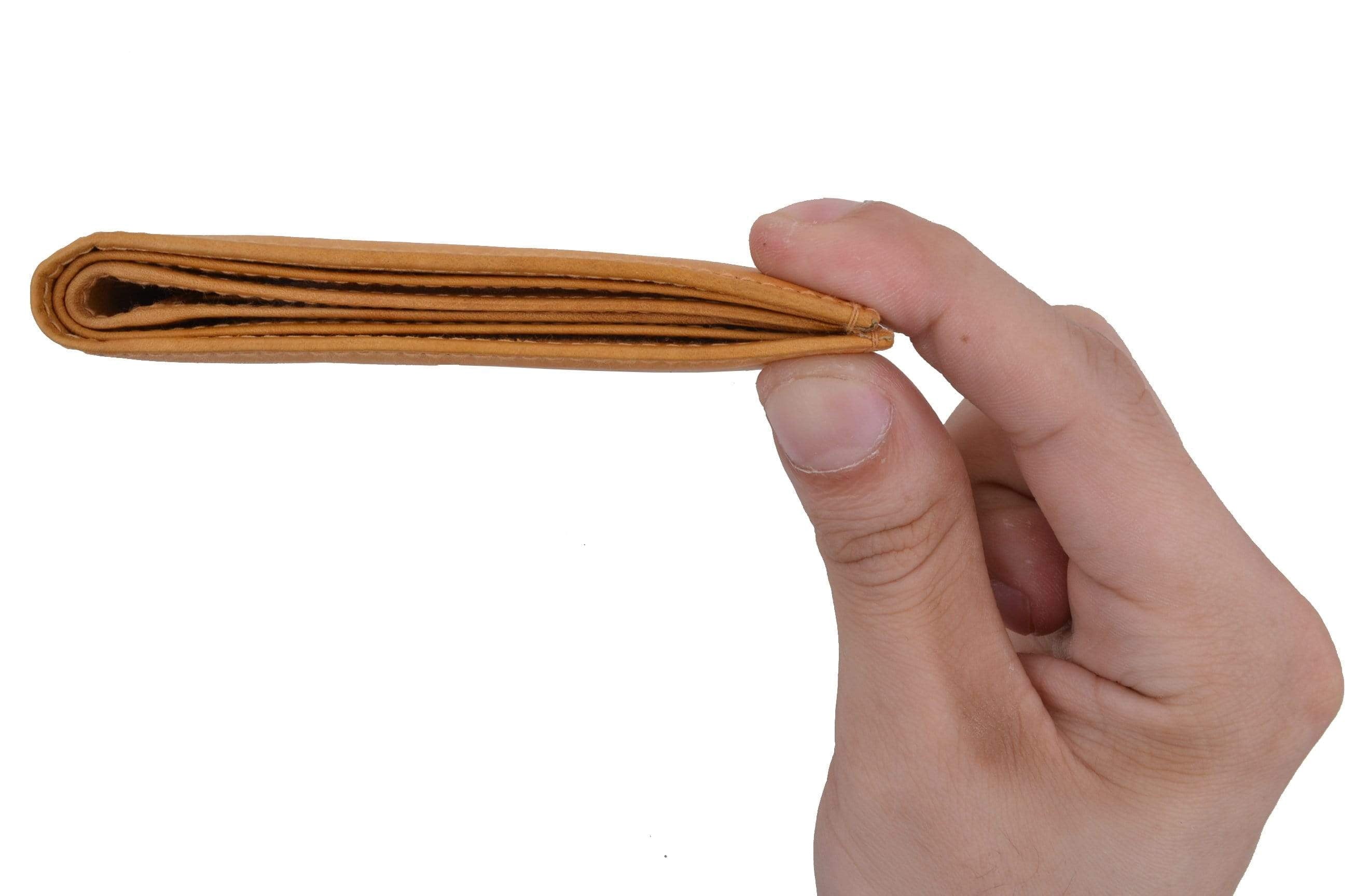 Genuine Leather Large Hipster Bifold Credit Card Id Mens Wallet - Image 6