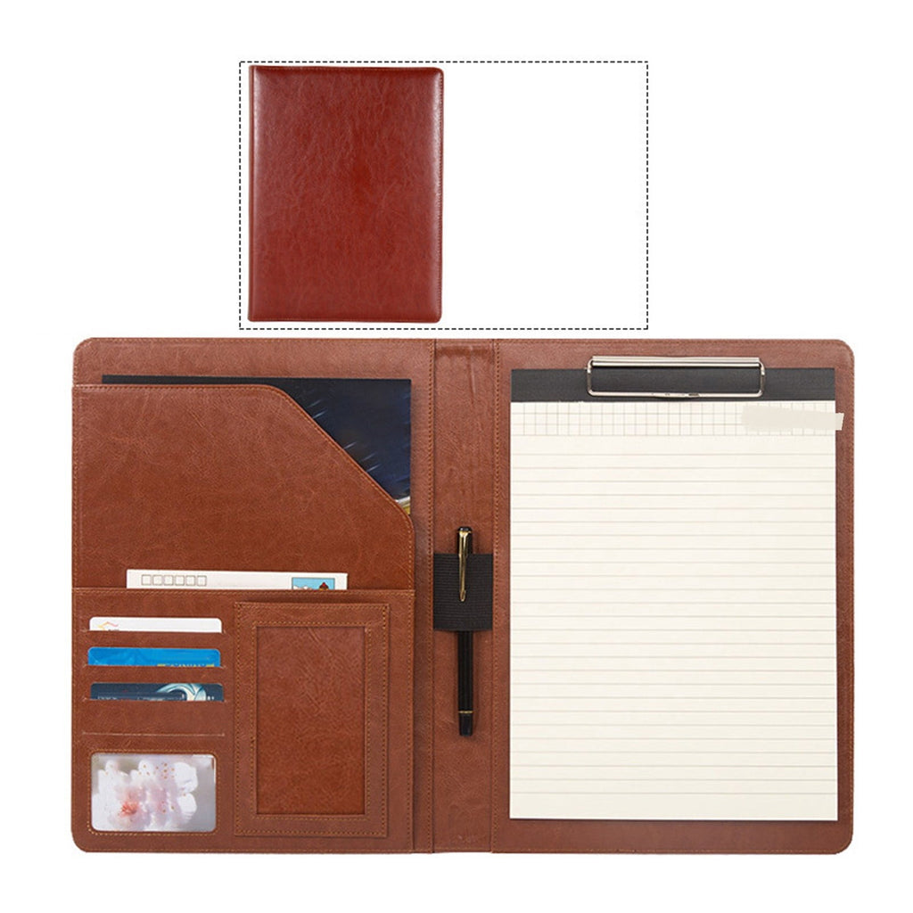 Professional Padfolio,Multi Function Faux Leather Portfolio Binder with Clipboard - Interview Resume Folder,Legal Document,Business Card Hol - Image 4