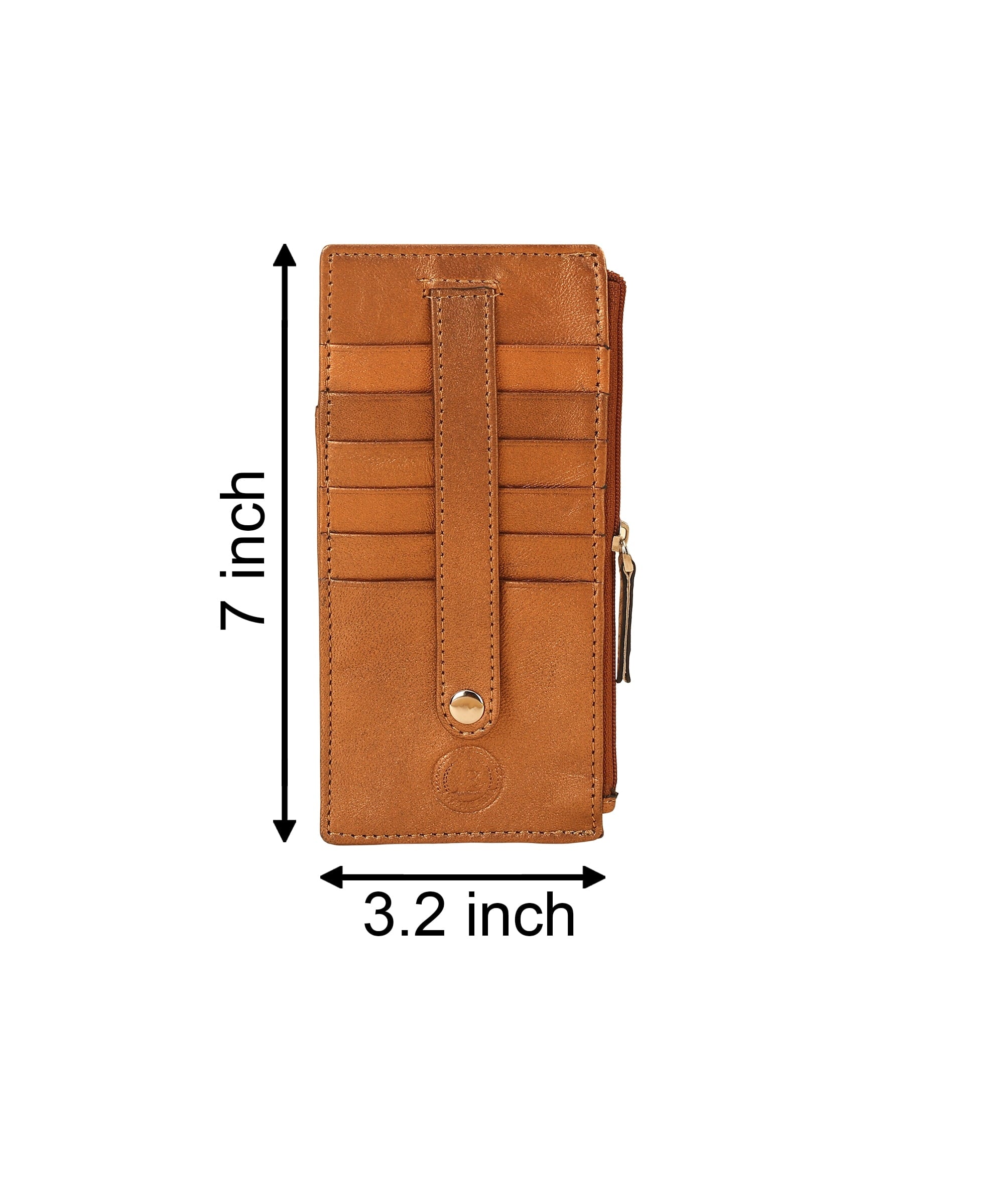 RFID Blocking Women's Wallet Vintage Leather All in One Card Case Holder Slim, Metallic Copper - Image 4