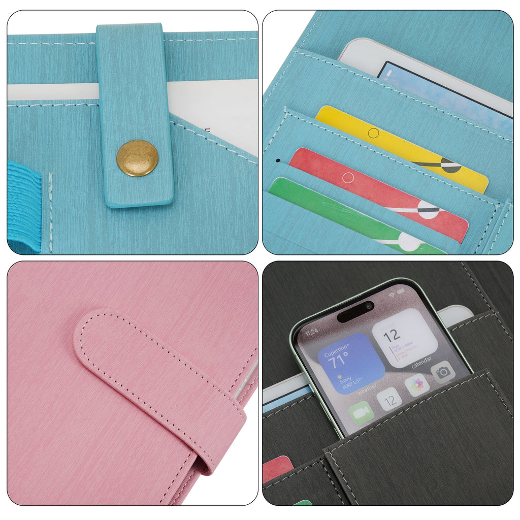 A4 PU Leather Portfolio Holder Ring File Document Case with Removable Binder Clipboard, Multi Pocket and Legal Pad fo... - Image 4