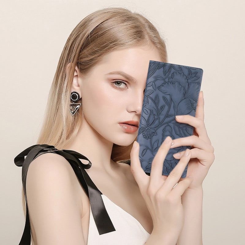 Ultra Slim Thin Wallet for Women Bifold Leather RFID Blocking Designer Credit Card Holder - Image 6