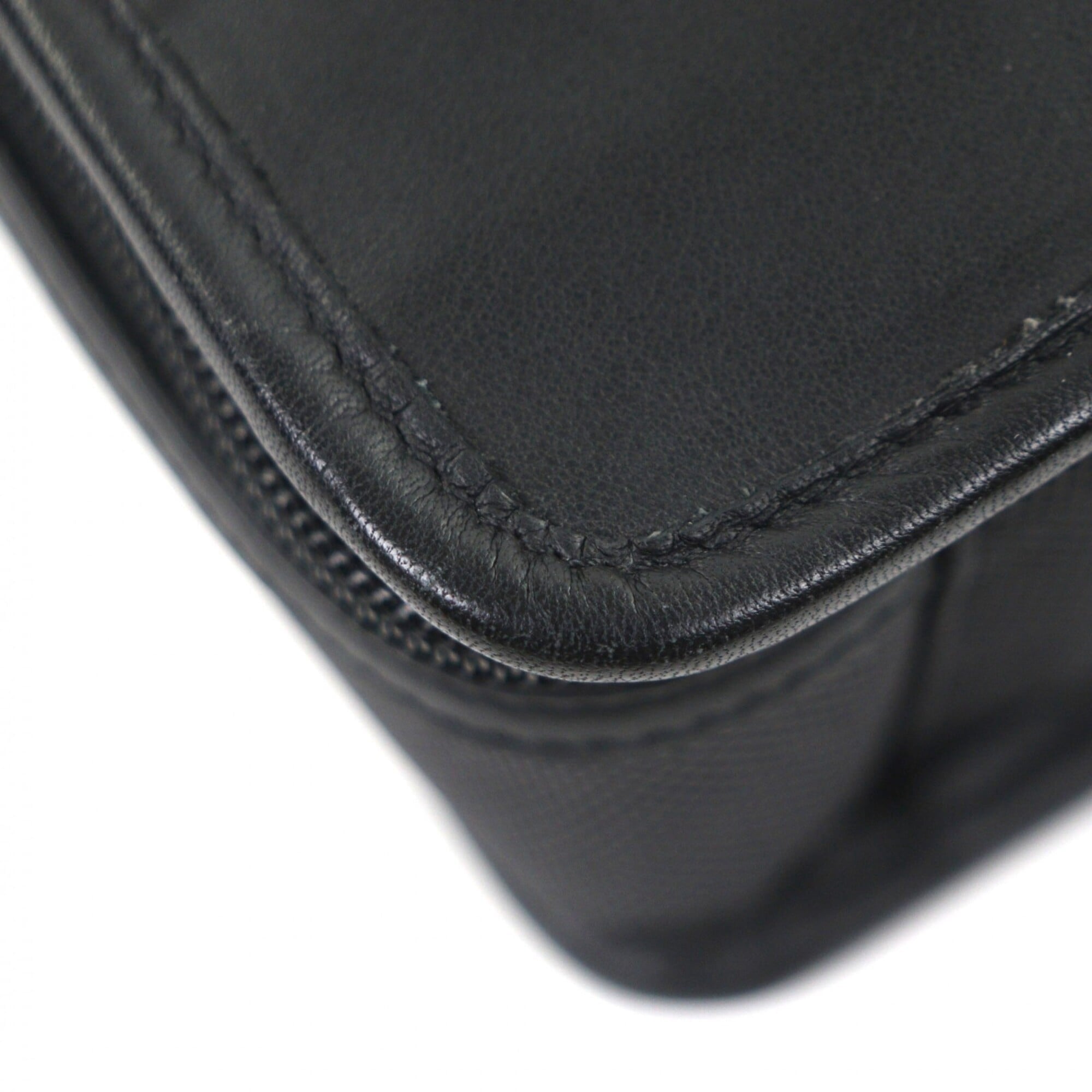 Pre-Owned COACH 0539 Leather Nylon 2-Way Business Bag, PC Case, Shoulder Briefcase, Black, Men's - Image 5
