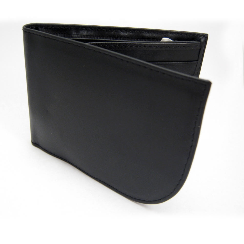 RFID Blocking Leather Front Pocket Wallet Id Card Mens Black Billfold - Image 5