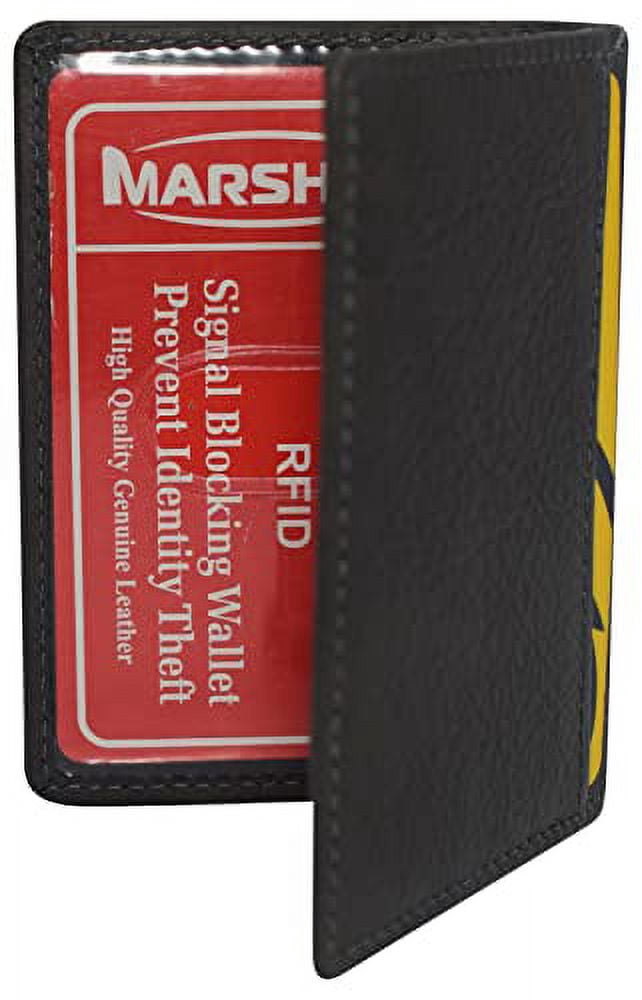 RFID Blocking Slim Thin Leather Credit Card ID Mini Wallet Holder Bifold Driver's License Safe - Image 6