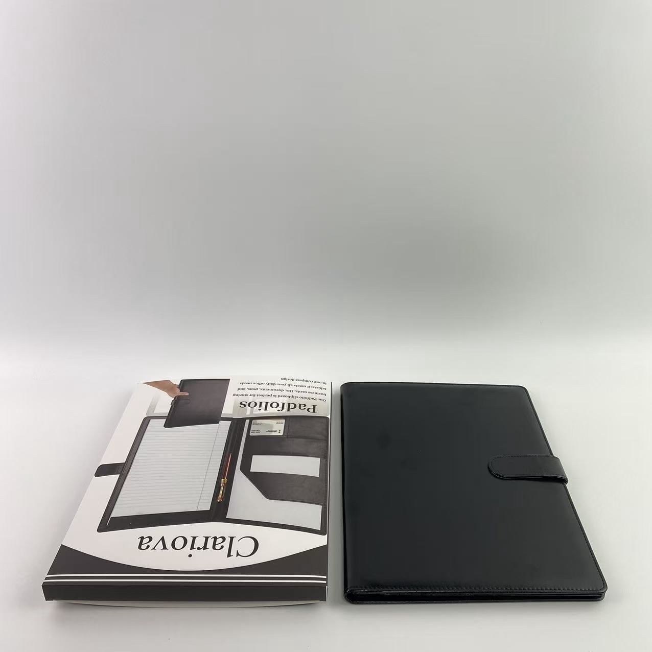 Padfolios, Faux Leather Portfolio Folder Binder, Legal Pad Holder for A4 Letter Size Notepad, Resume, Writing Pad, Id... - Image 4