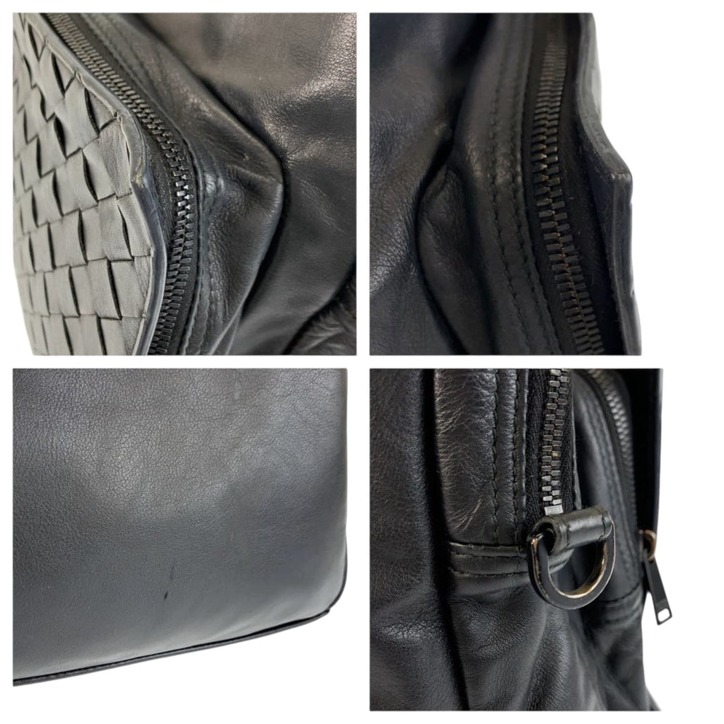 Pre-Owned Maxi Intrecciato Black Leather Business Briefcase Shoulder Bag for Men... - Image 5