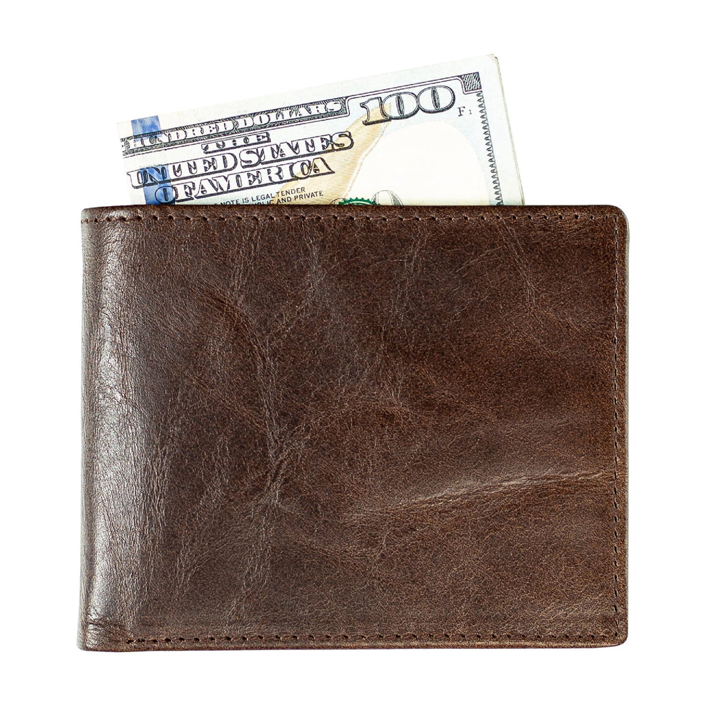 Slim Wallet for Men RFID-Blocking Front Pocket Bifold Mens Wallet Genuine Calfskin Leather, Gifts for Men - Image 3