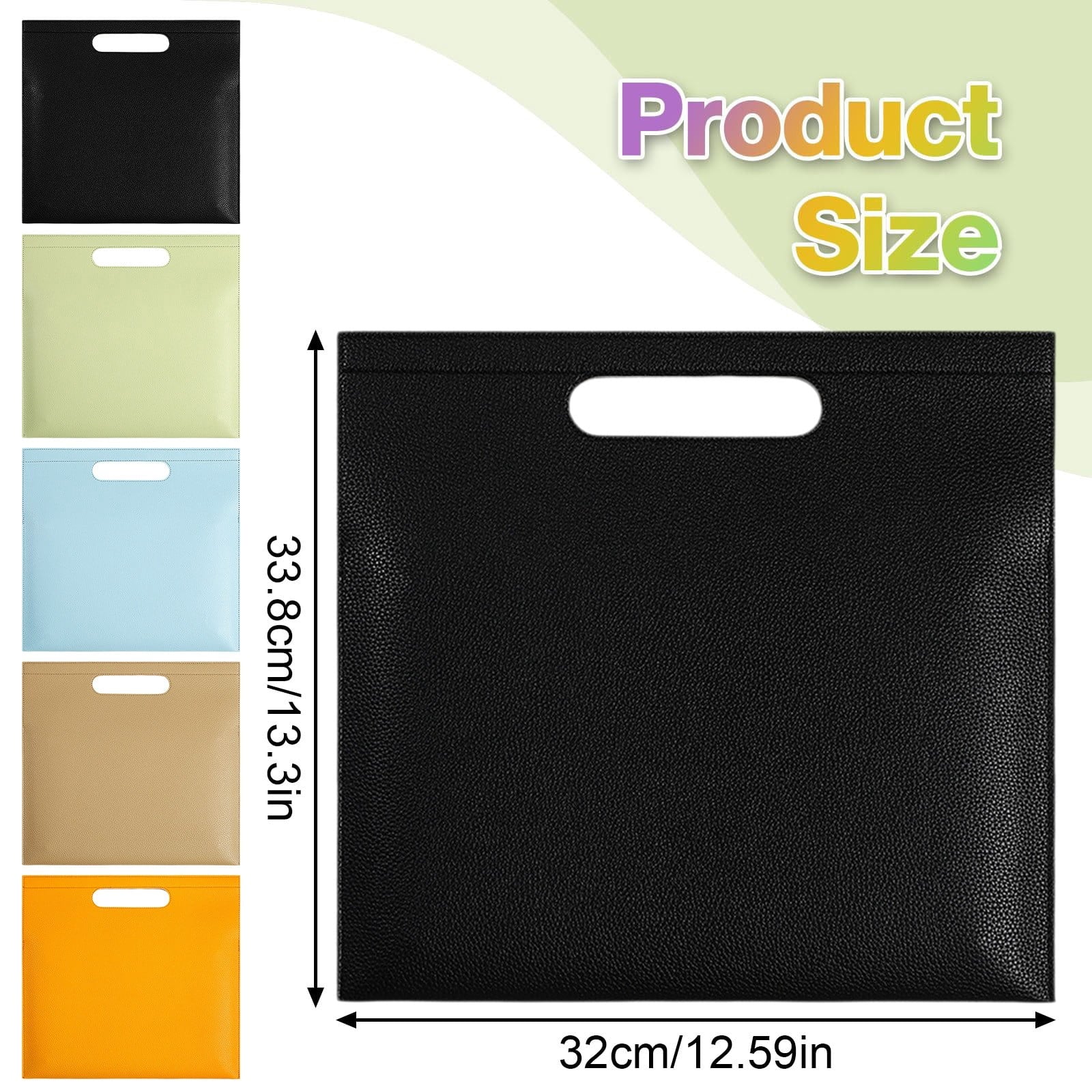 Document Organizer Folder PU Leather Portfolio Binder Business Padfolio for Papers Tablets and Meeting Handheld Bag B... - Image 3