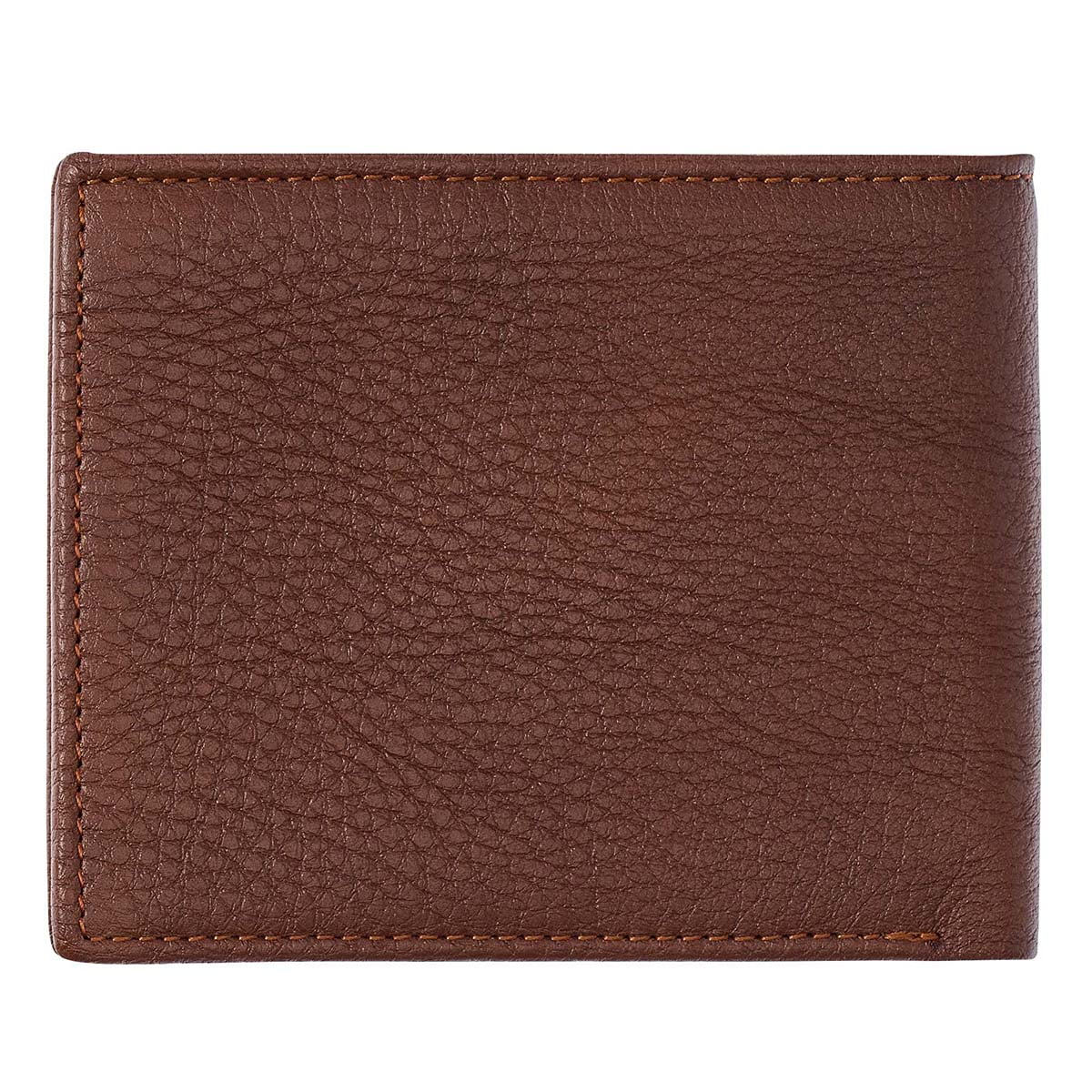 Genuine Leather RFID Wallet for Men Blessed Is The Man Jeremiah 17:7 Metal Emblem Quality Classic Brown Leather Bifol... - Image 2