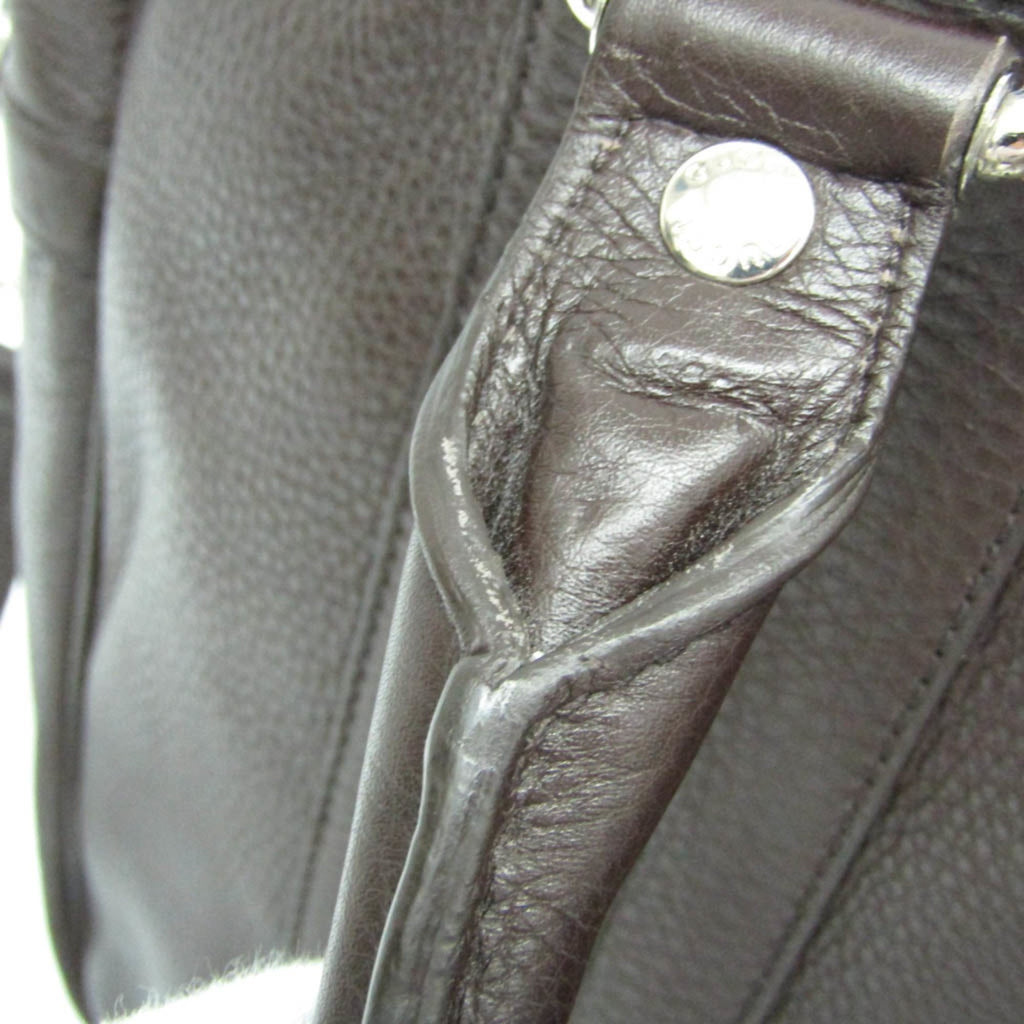 Pre-Owned Gucci Business Bag 231850 Men's Leather Briefcase,Shoulder Bag Dark Brown (Good) - Image 5