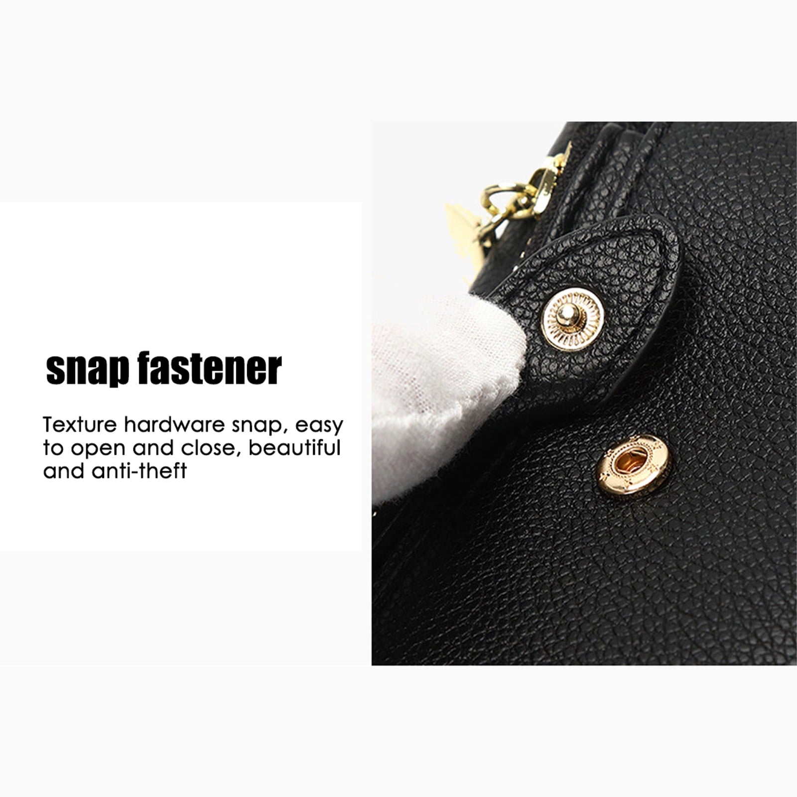 Women's Small Bifold Leather wallet Ladies Wristlet with Card holder id window Mini Slim Coin Purse Removable Card Sleeve - Image 2
