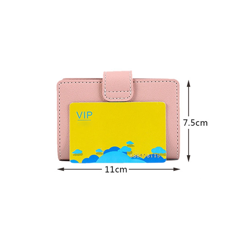 Credit Card Wallet Mini Slim Card Holder Coin Purse PU Leather ID Credit Card Holder for Men and Women - Image 2